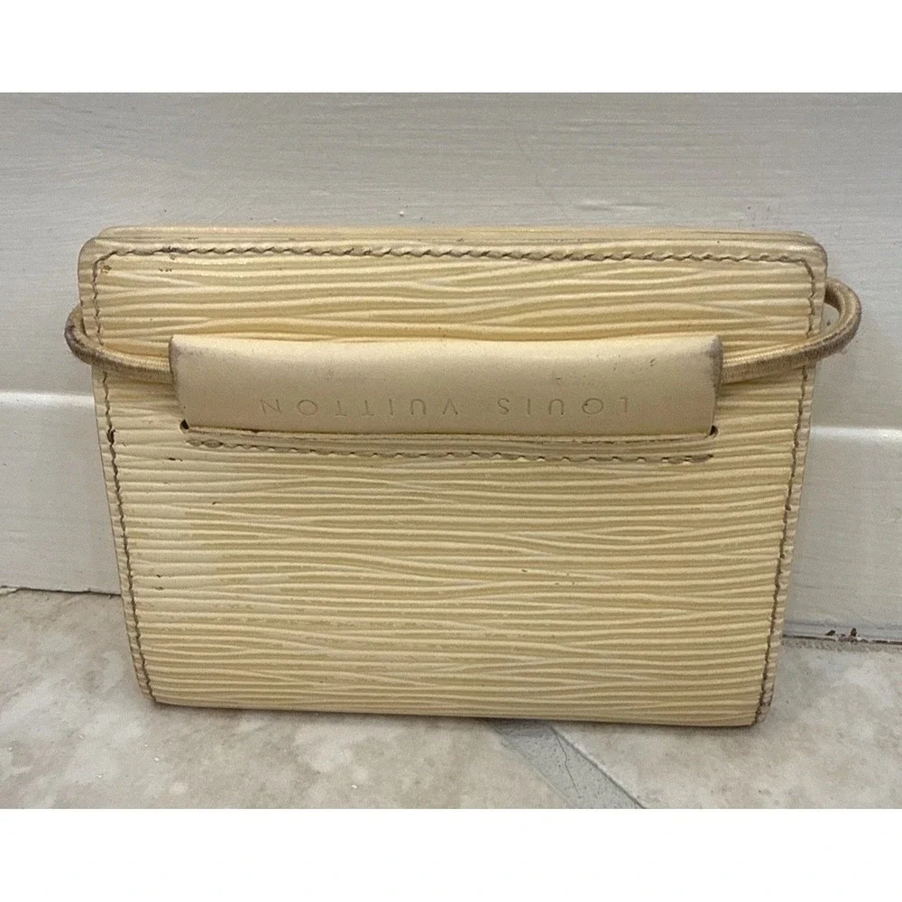 Louis Vuitton‎ Vanilla Epi Leather Card Holder Wallet MI0090 Bifold ID Window